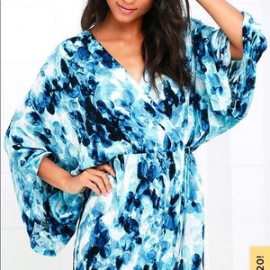 Lulu’s Monet Print Wrap Dress
